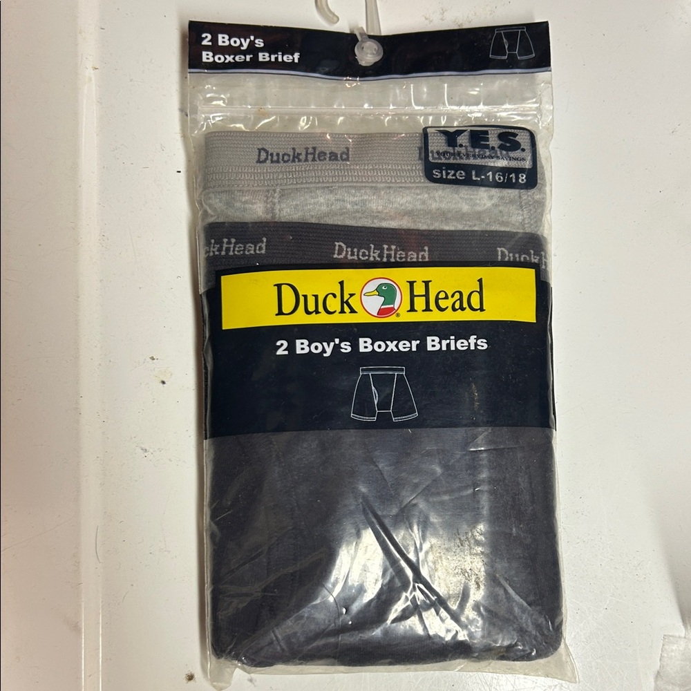 Duck Head Black and Gray Boxer Briefs for Boys
